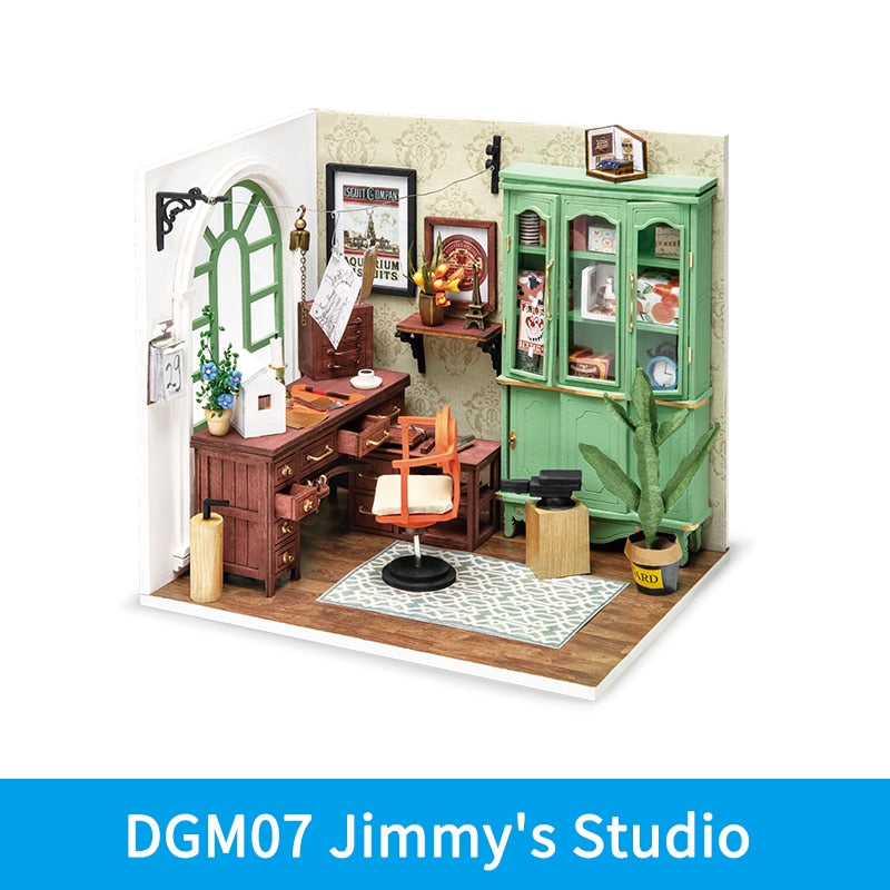 DIY Wooden Miniature Dollhouse Toys For Children and Adult