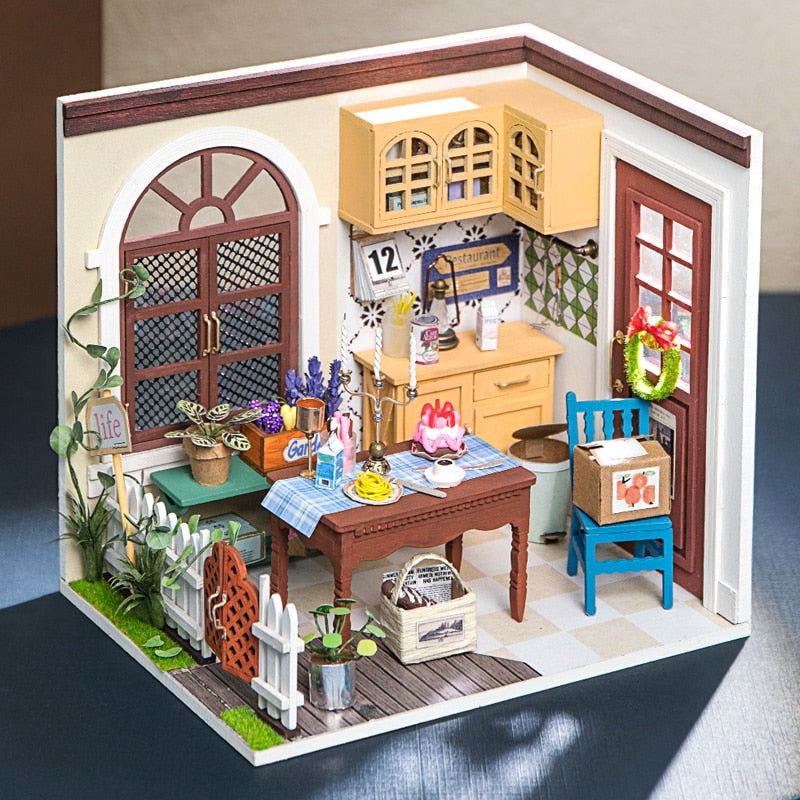 DIY Wooden Miniature Dollhouse Toys For Children and Adult