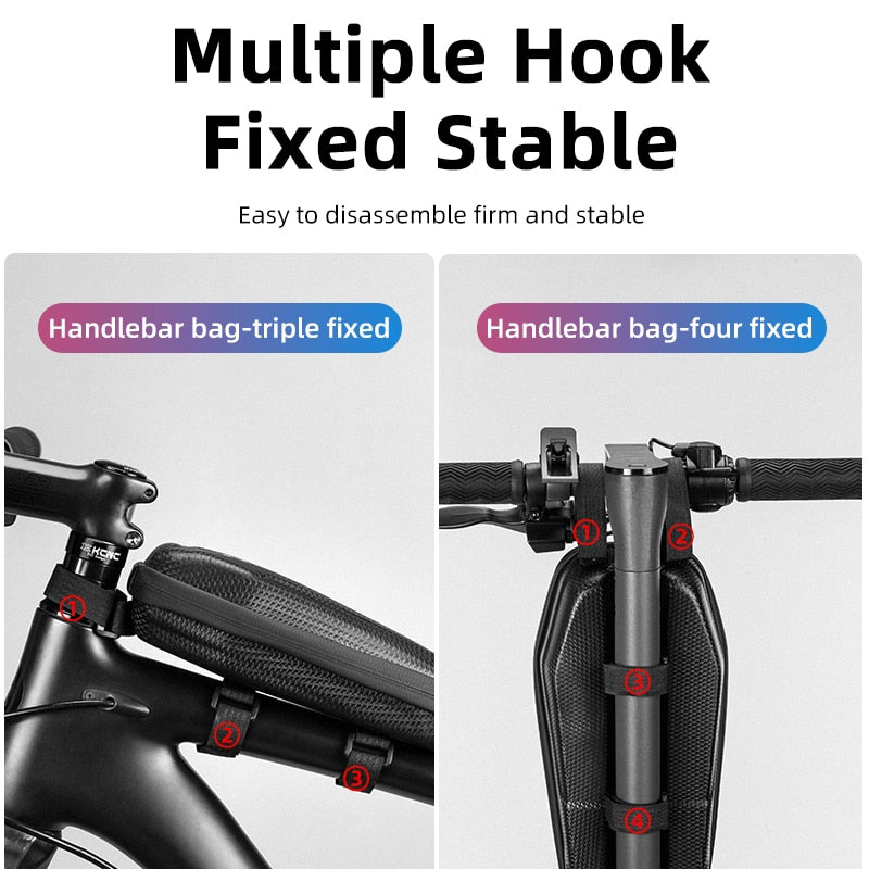 Hard Shell Waterproof Multifunctional Bicycle Bag
