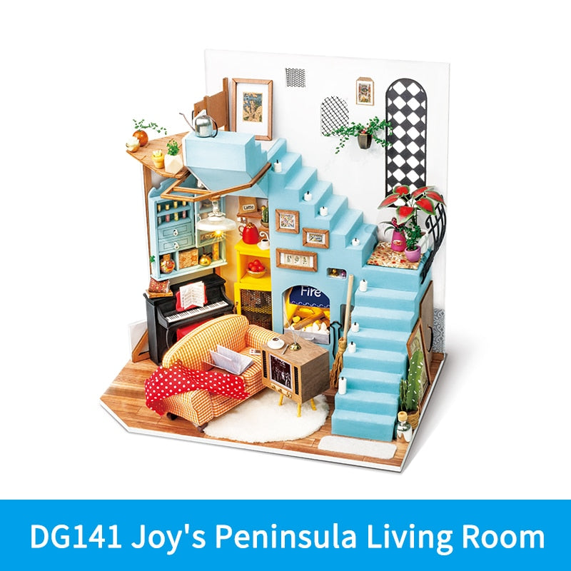 DIY Wooden Miniature Dollhouse Toys For Children and Adult