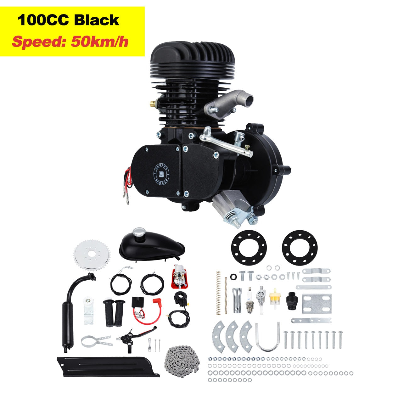 50/80/100CC Bicycle Gasoline Engine Kit 2 Stroke For DIY Electric Bicycle