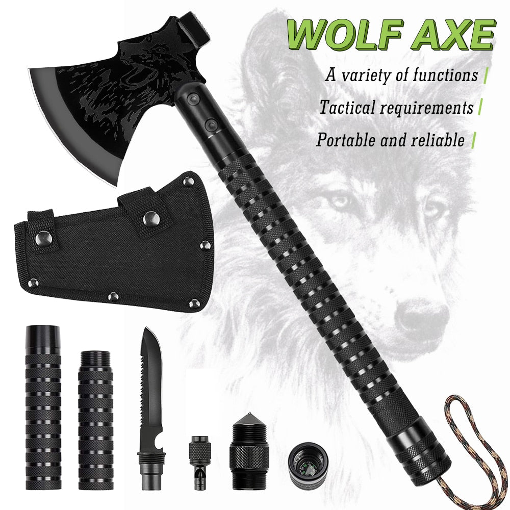 Multipurpose Shovel Axe Tools Kit Set