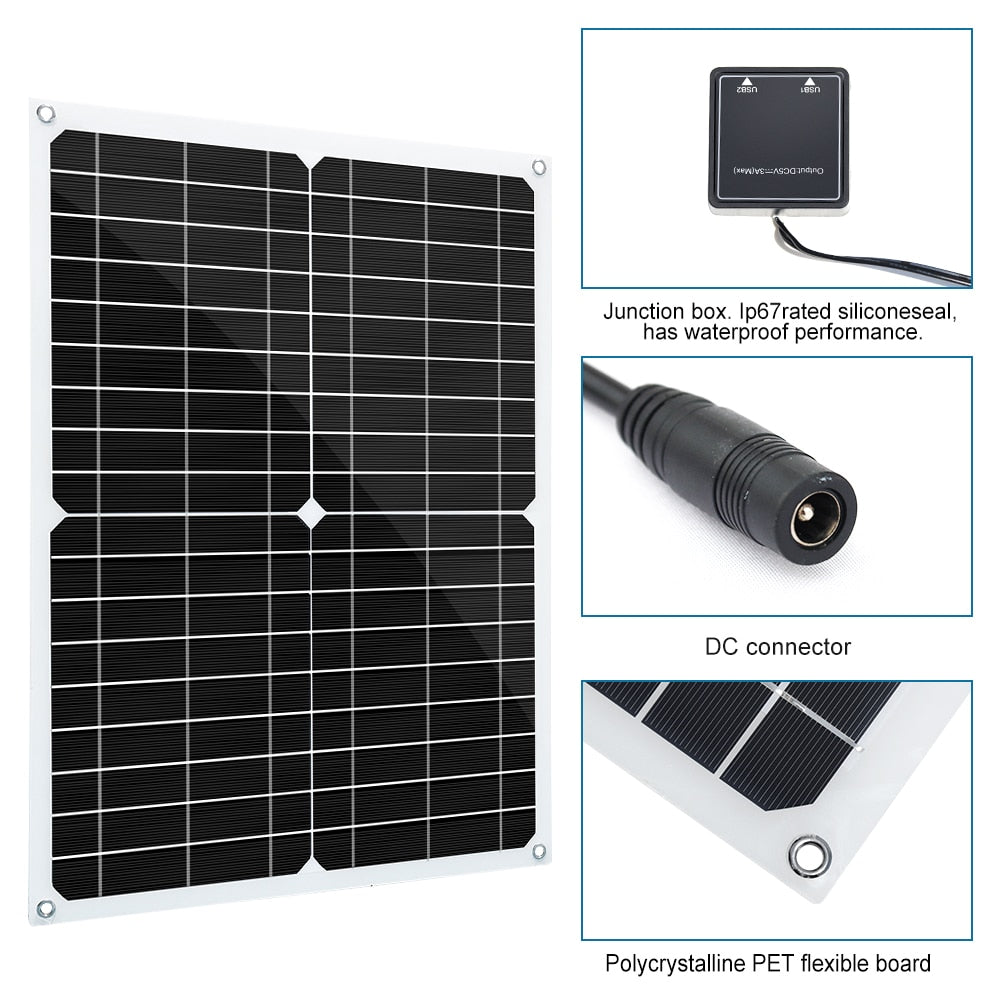 Solar cell panel 15W, 30W, 60W, 100W, 200Watt Portable folding panels, flexible solar chargers