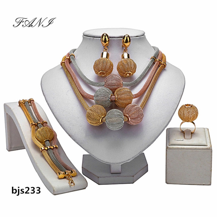 New Dubai gold designer Fashion jewelry sets