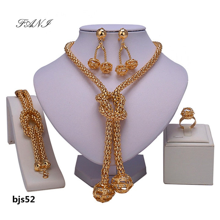 New Dubai gold designer Fashion jewelry sets