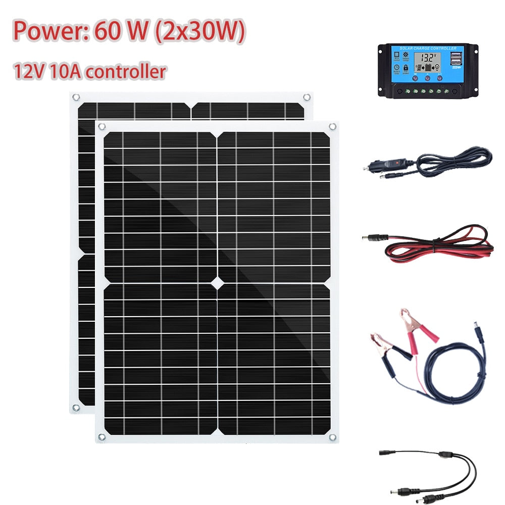 Solar cell panel 15W, 30W, 60W, 100W, 200Watt Portable folding panels, flexible solar chargers