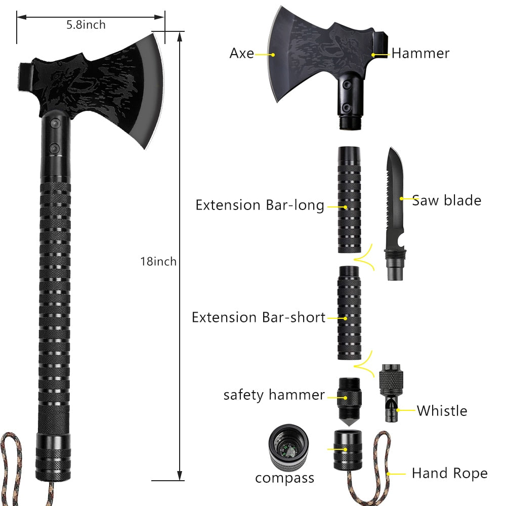 Multipurpose Shovel Axe Tools Kit Set