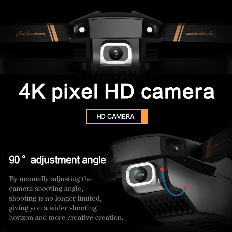 4k HD Wide Angle Camera 1080P WiFi Dual Camera Real-time transmission