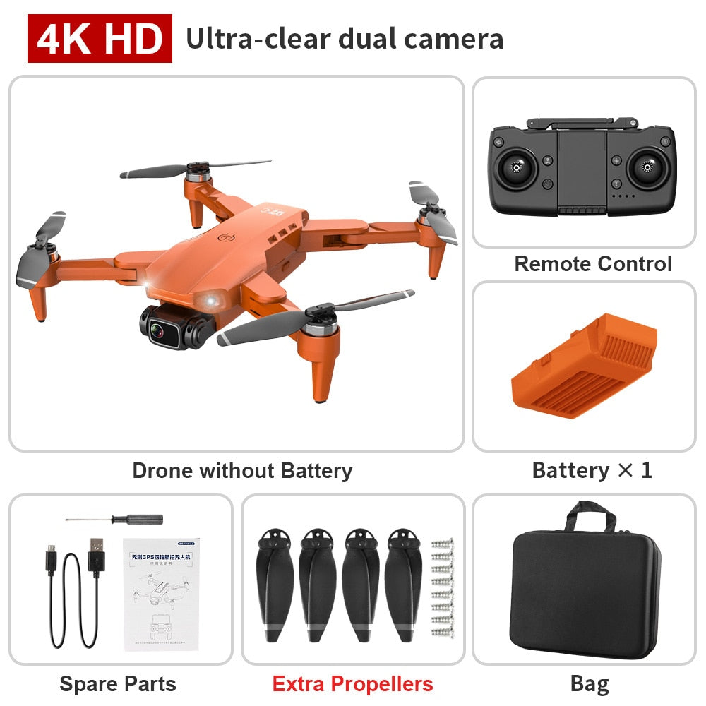PRO GPS Drone 4K HD Dual Camera Aerial Stabilization Brushless Motor RC 1200M