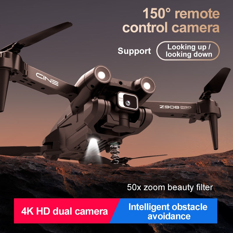 4K Professional HD Dual Camera, Optical Flow 2.4G WIFi Obstacle Avoidance