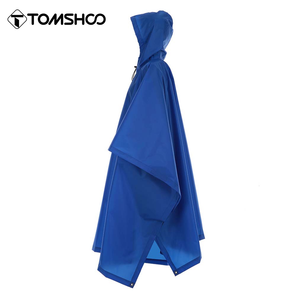 Multifunctional Lightweight  Poncho Hooded Hiking Cycling Camping Tent Mat