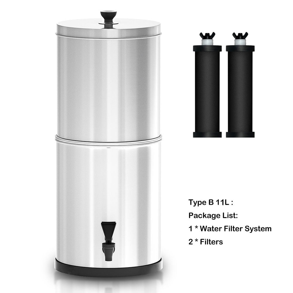 Gravity Water Filter System for Home, Camping, Emergency Preparedness