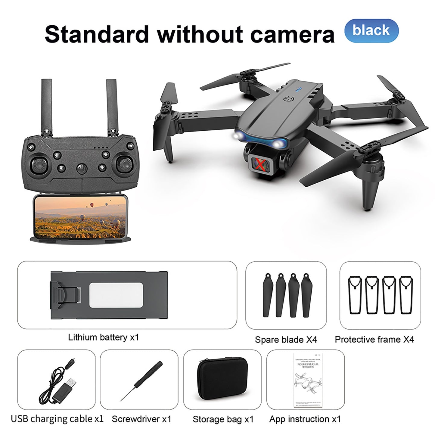 4K HD Dual Camera 1080P Obstacle Avoidance RC Drone