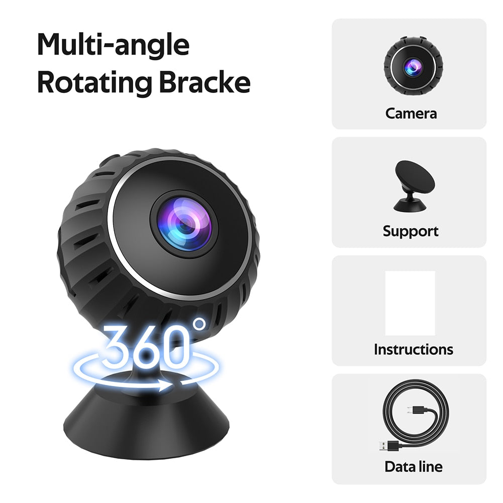 Mini WiFi Camera Built in Microphone HD 1080P Wireless Camera, Real Time Monitoring Remote Viewing