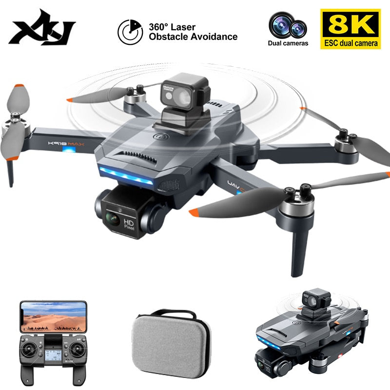GPS 4K Obstacle Avoidance 8K Dual HD Camera, Distance 1200M