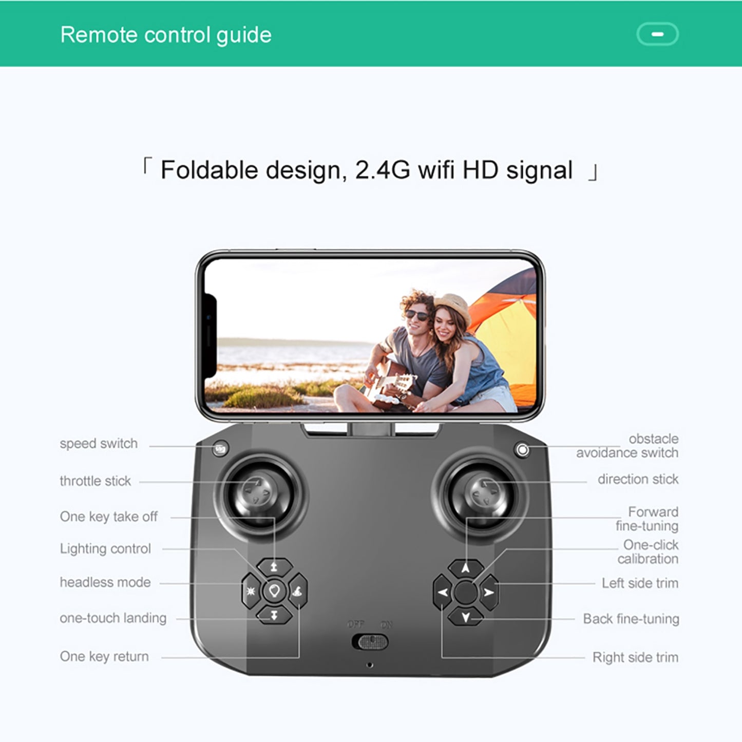4K HD Dual Camera with WIFI Obstacle Avoidance Quadcopter