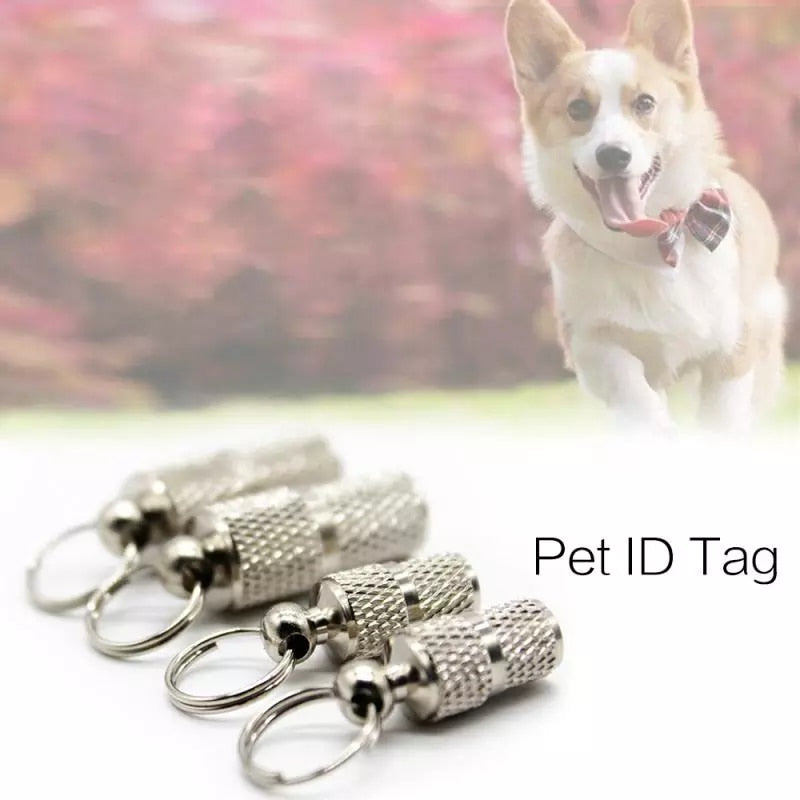 Cat/Dog ID, Anti Lost Address Label Collar Identity Tube