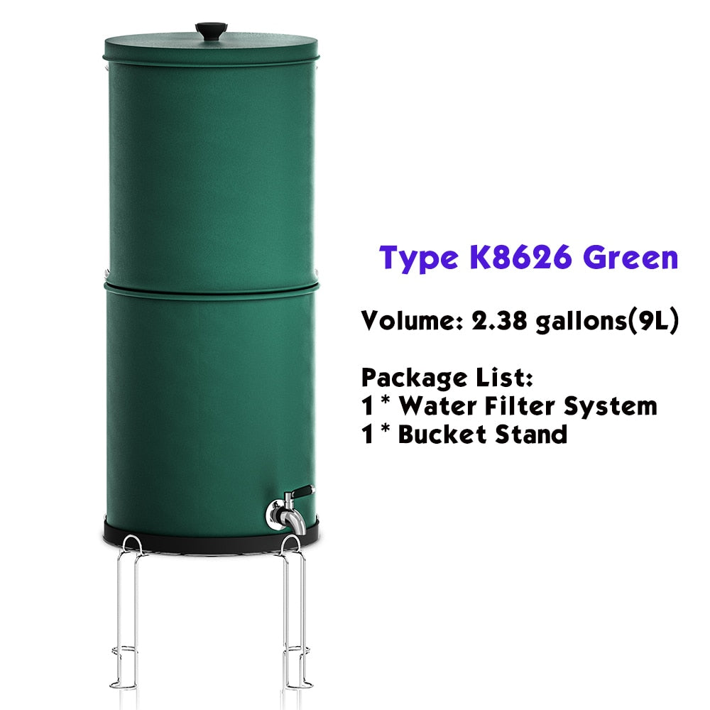 Gravity Water Filter System for Home, Outdoor, Camping, Emergency Preparedness