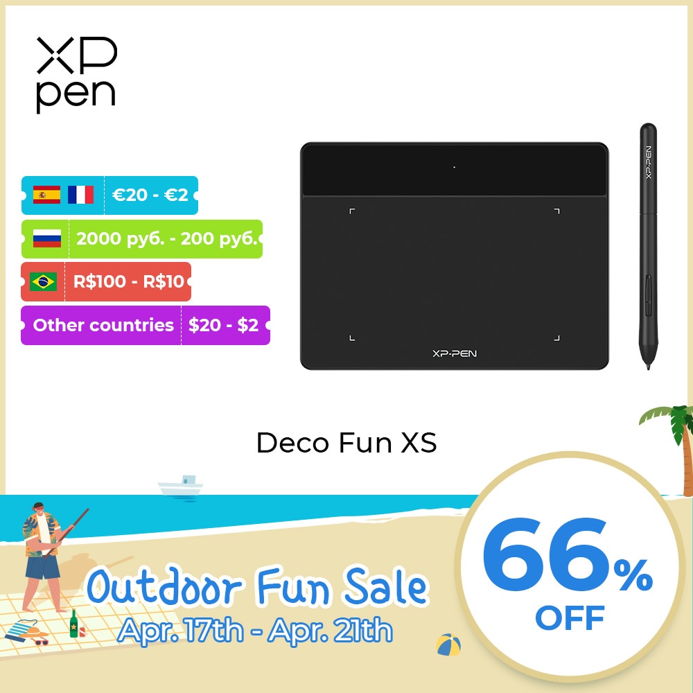 Deco Fun XS Graphic Digital Tablet 4 inch for Drawing OSU